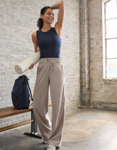 SPANXsmoothâ„¢ On the Move Wide Leg Pant | Stone Grey